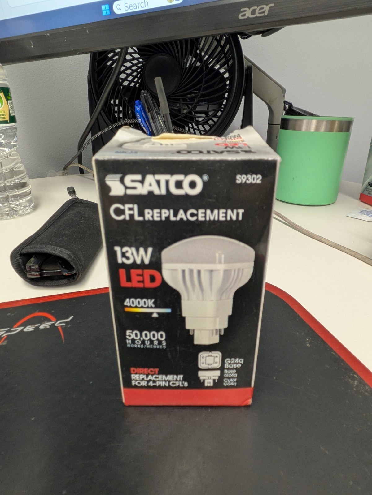 SATCO S9302 NEW 13WATT LED 4-PIN CFL REPLACEMENT BULB gallery
