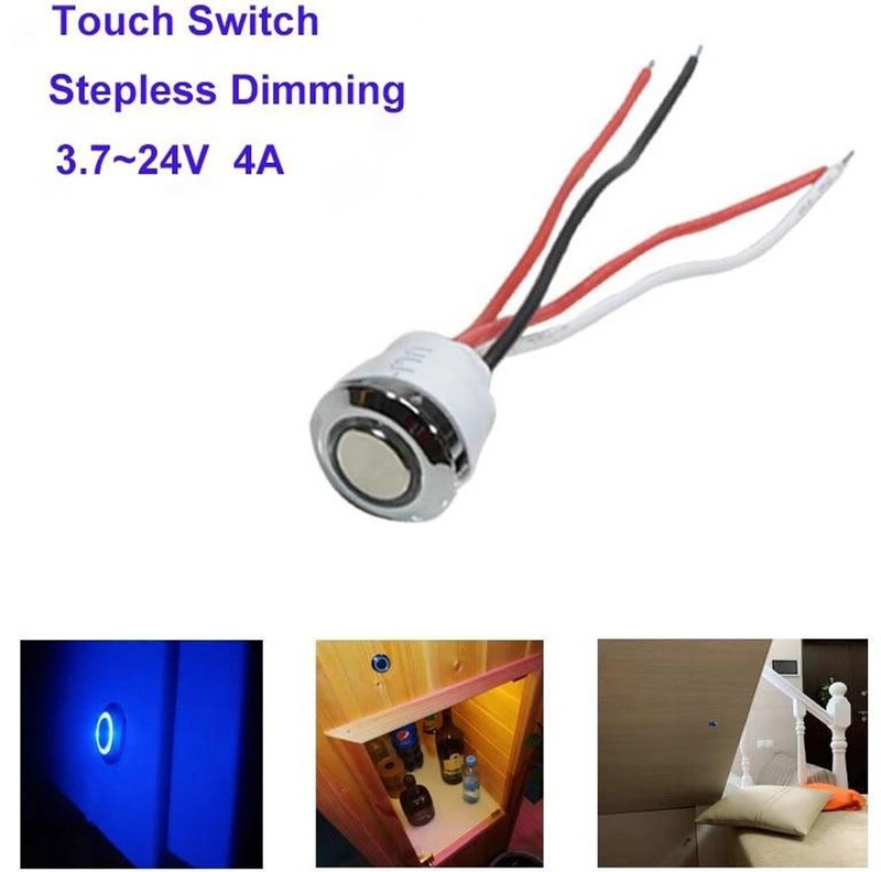NEW! 12VDC Touch Switch + Dimmer Controller For LED Strip Light DC 5V -24V 2pcs gallery