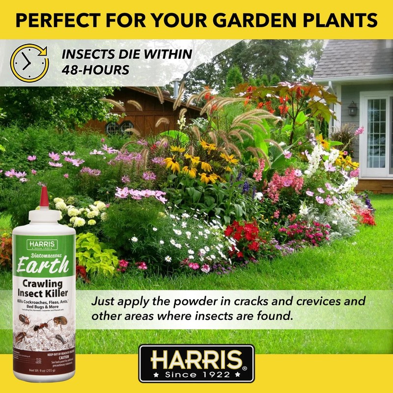 Harris Diatomaceous Earth Crawling Insect Killer Powder, 9oz gallery