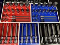 Capri Tools Bit Socket Set Organizer, SAE Metric Torx 30500-88MS – NO TOOLS