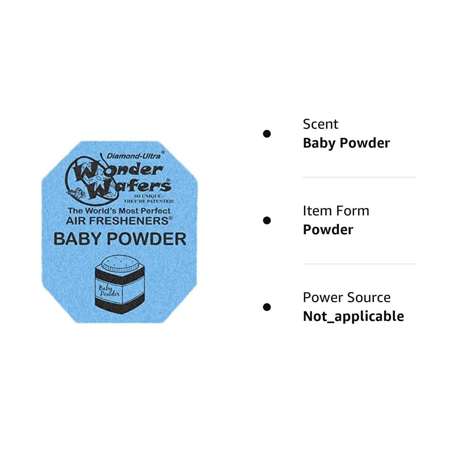 25 Count Baby Powder Scented Deodorizer Wafers Fresh Long Lasting Aroma gallery