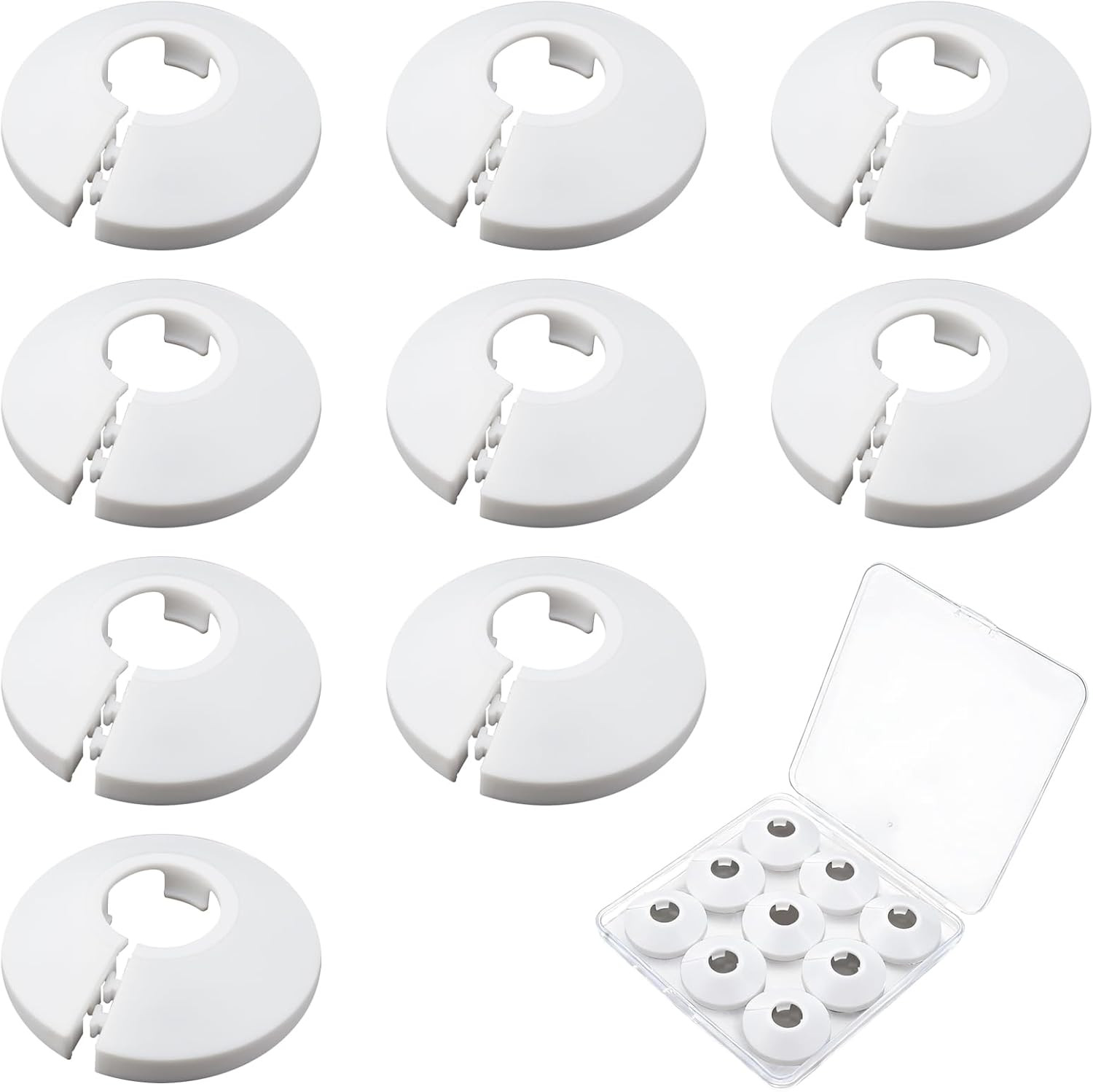 9 PCS Fit 1/2 Inch Flange Water Pipe Cover Decoration 16Mm(5/8"), 5/8" Escutcheo gallery