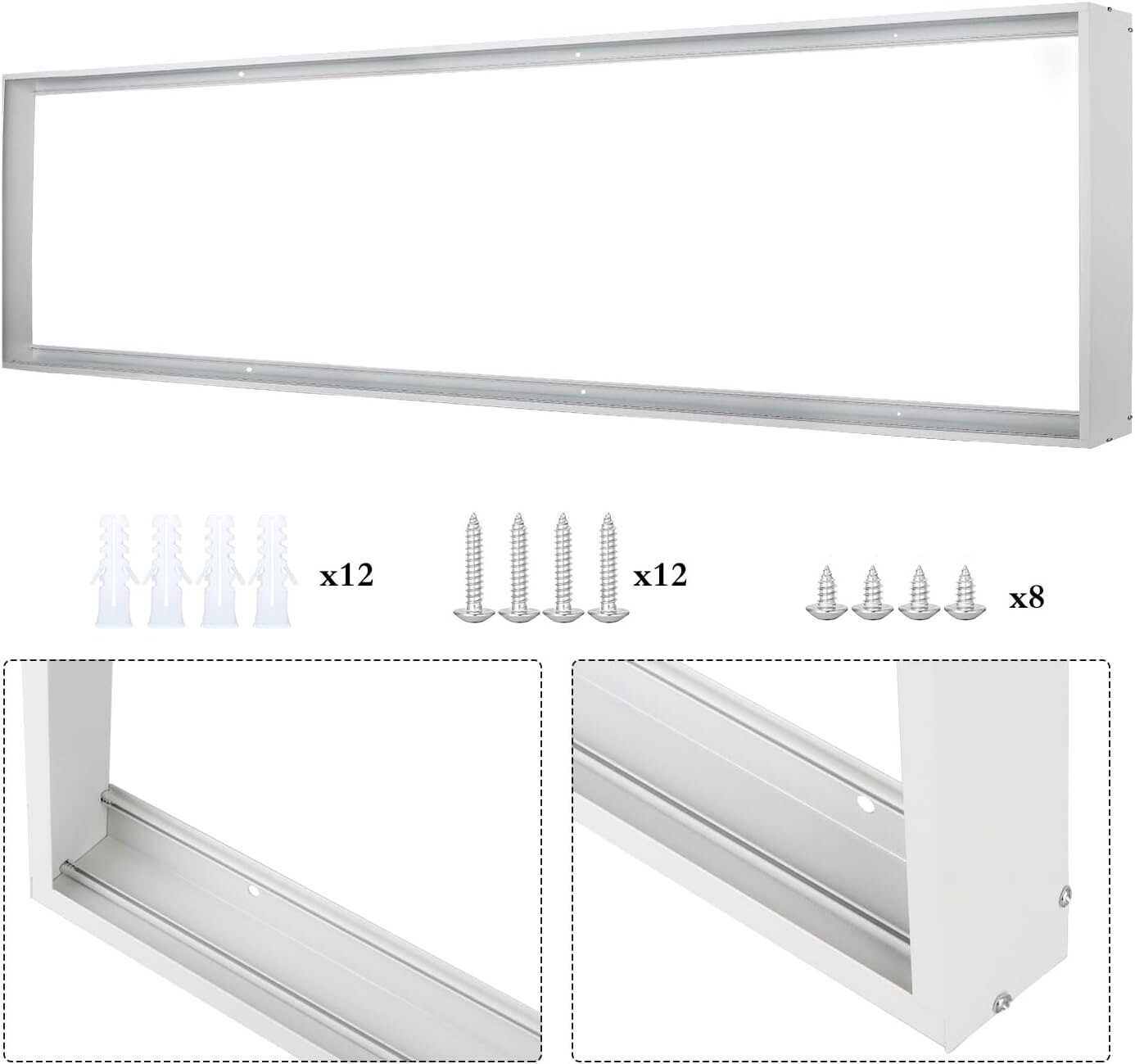1X4 FT Surface Mounted Frame Kits for Ceiling installation, 2.75"H gallery
