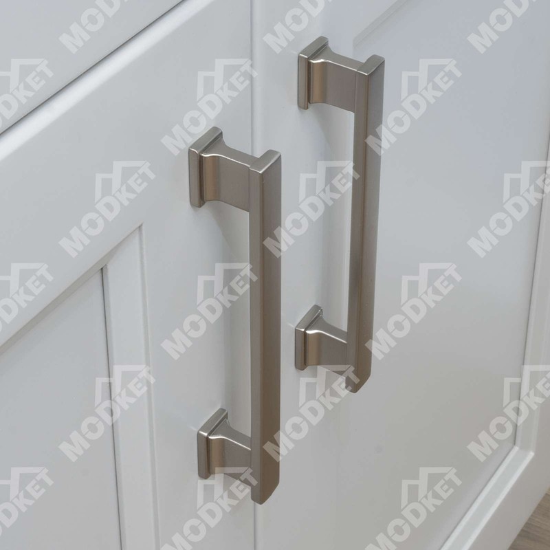 Solid Metal Brushed Nickel Cabinet Pulls Knobs Handles Kitchen Bathroom Drawers gallery