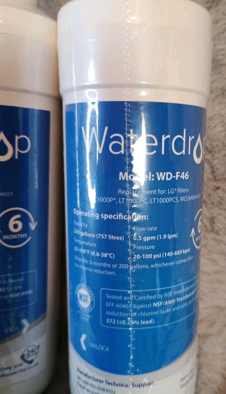 waterdrop replacement filter Model: WD-F46 gallery