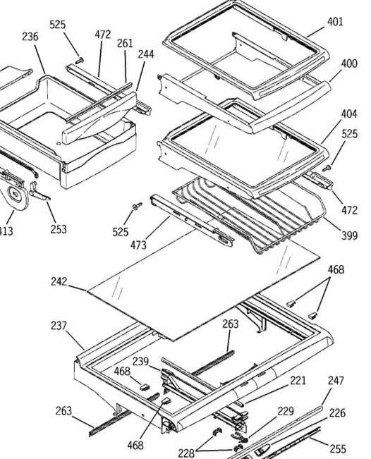 GE Refrigerator : Slide Rail Mounting Screw : Set of 2 (WR1X1763) {P9357} gallery