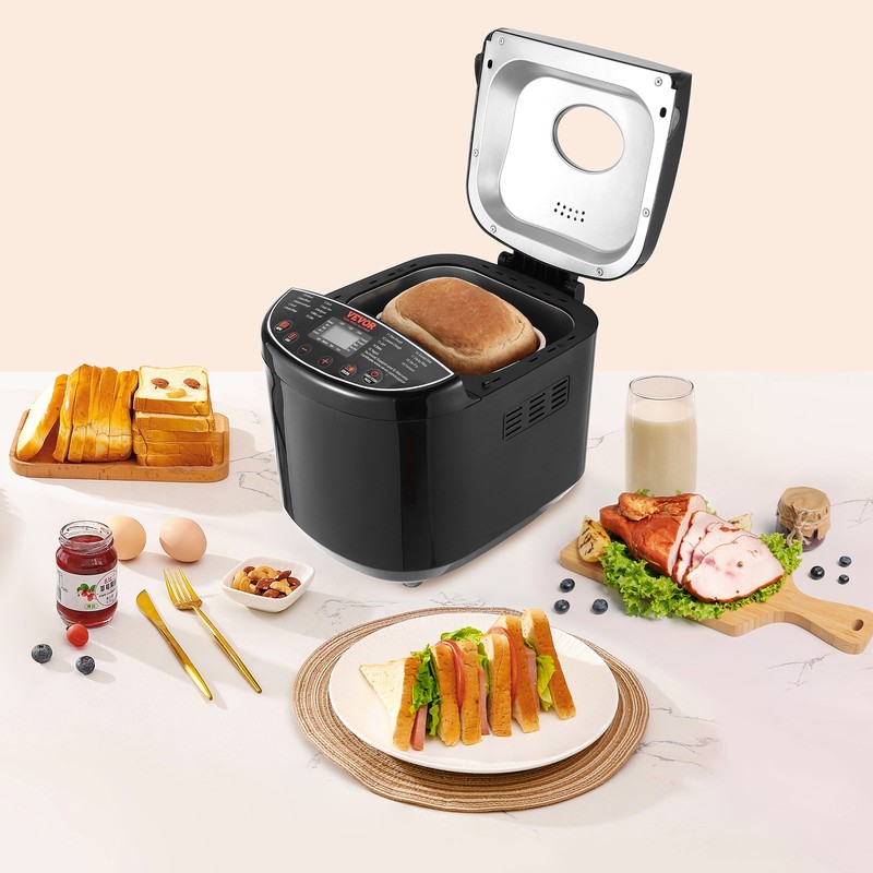 VEVOR 2LB 19-in-1 Bread Maker Automatic Compact Dough Machine Nonstick 3 Colors gallery