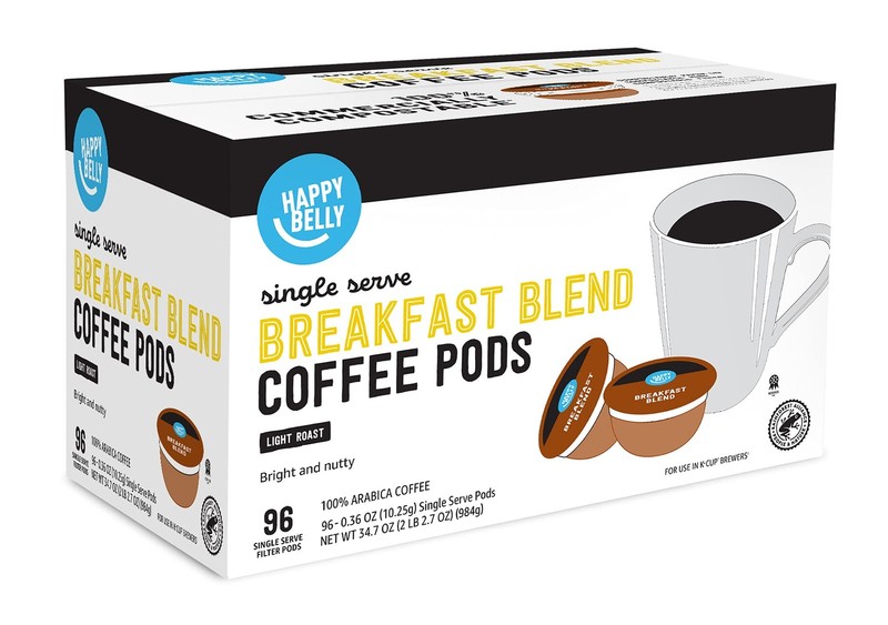 Happy Belly Breakfast Blend Compostable Keurig K-Cup Coffee Pods, 192ct. BB 1/27 gallery