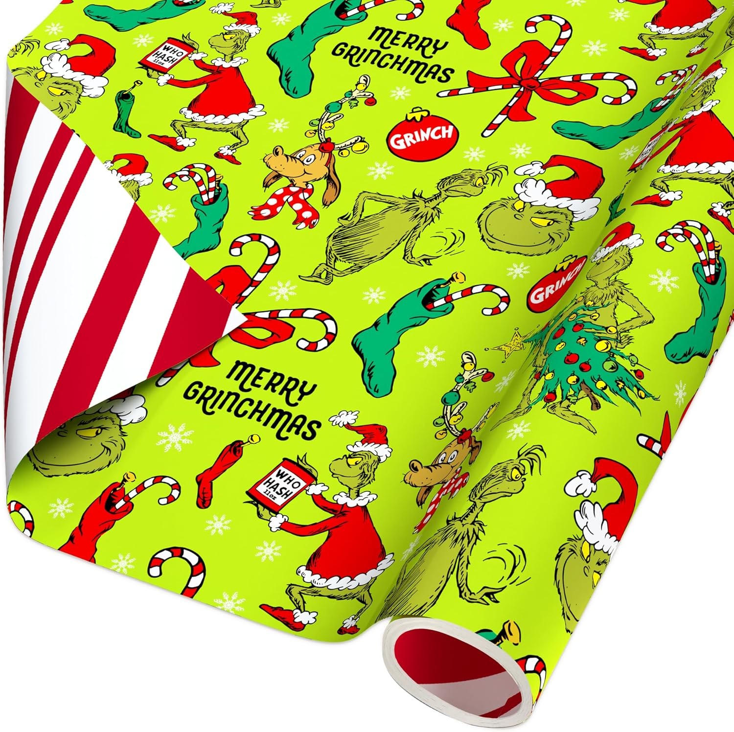 American Greetings 40 sq. ft. Reversible The SR30 40SQ PR FSC XM GRINCH gallery