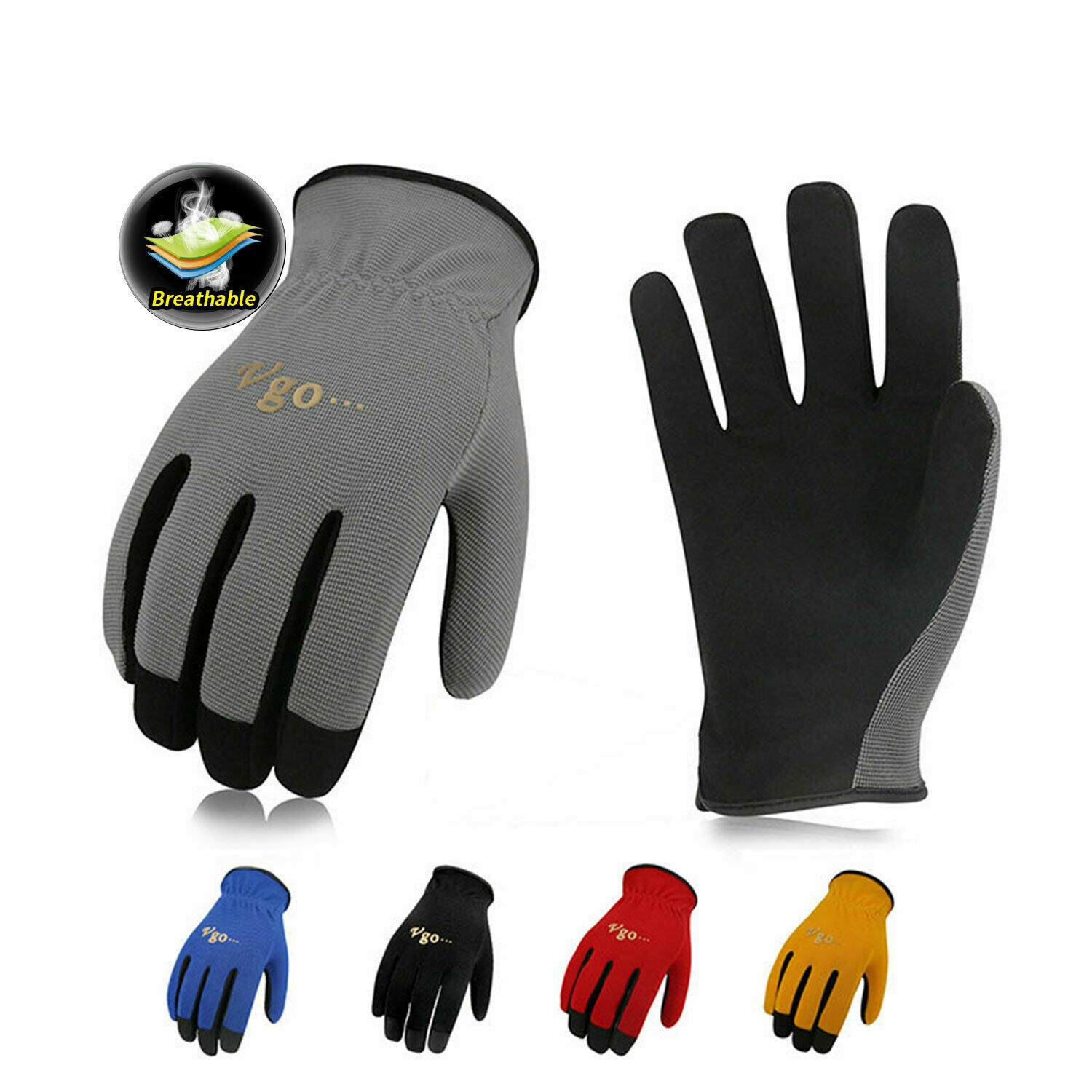 Vgo 5Pairs Multifunctional Light Duty Work Gloves,Garden Gloves(AL8736) gallery