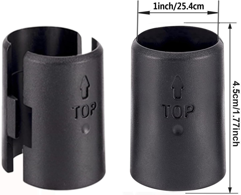54 Pack Wire Shelving Shelf Lock Clips, Black, ABS Plastic & Metal, 1" Post Shel gallery