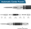 2pcs Heavy Duty Automatic Center Punch 5 Premium Steel Spring Loaded Cente gallery