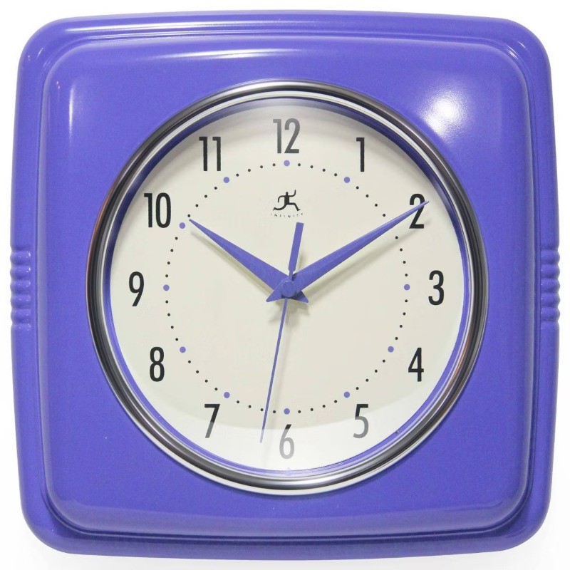 9.25" Square Retro Wall Clock gallery