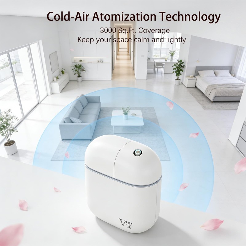 Waterless Essential Oil Diffuser 3000 Sq.Ft,Home Hotel Office Use,Cold Air Sc... gallery