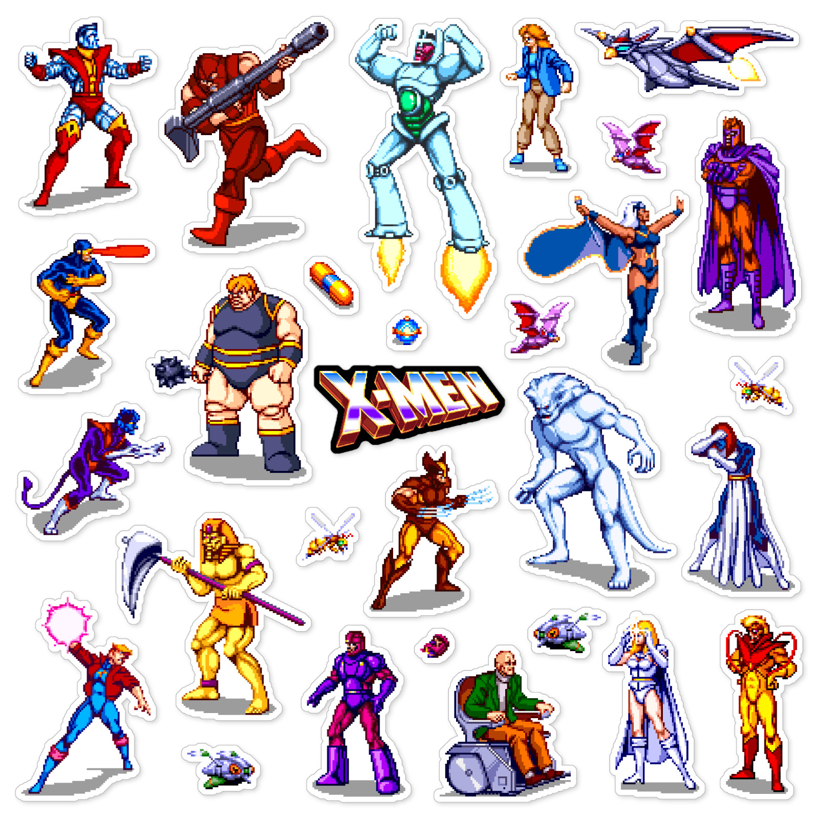 X-Men Stickers Arcade Game 29 Sticker Pack gallery