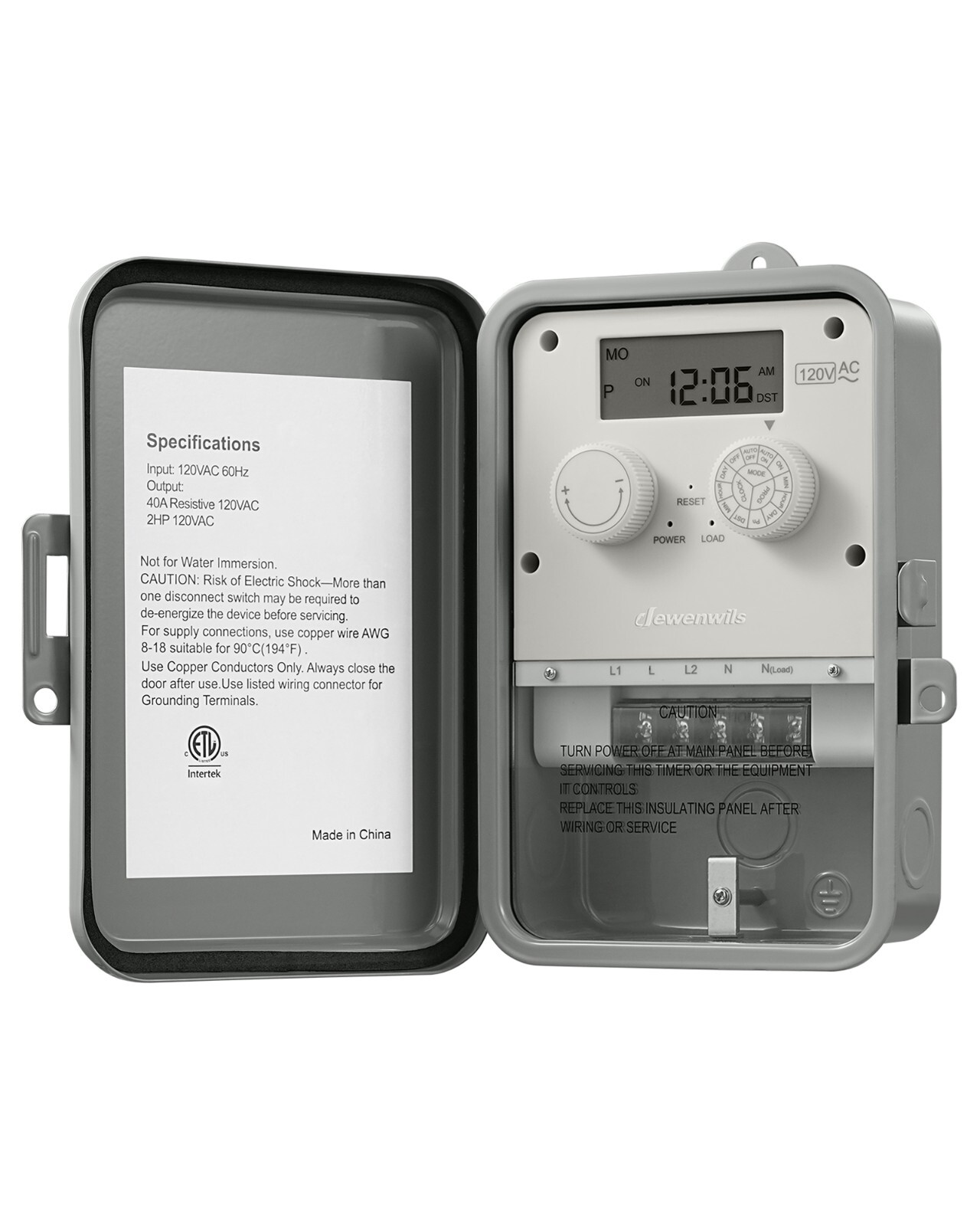 DEWENWILS Outdoor Digital Timer Box, 7-Day 12 ON/Off Programmable Timer Switch gallery