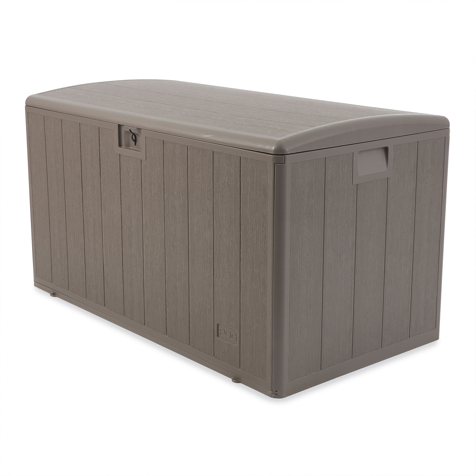 Plastic Development Group 130 Gallon Resin Outdoor Patio Storage Deck Box, Gray gallery