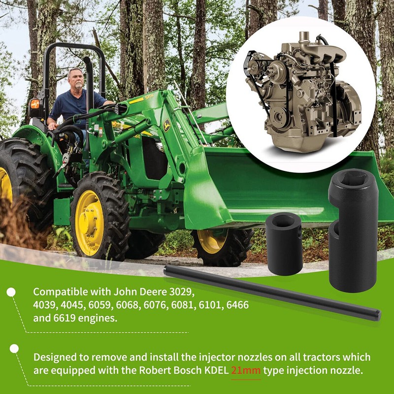 Injector Socket Tool for John Deere Servicegard Alt JDE92 7458 21mm gallery