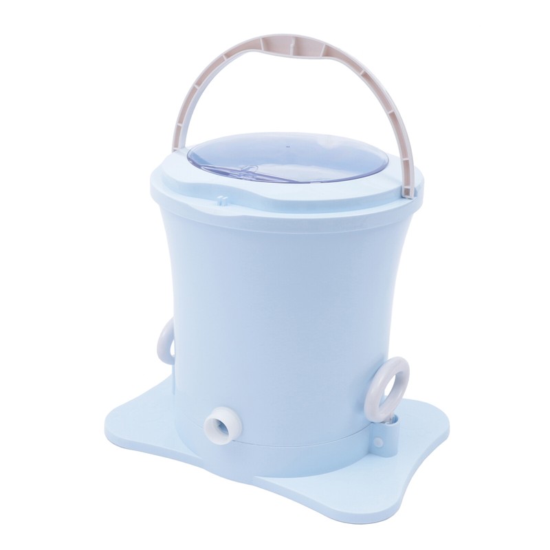 Mini Dryer Portable Compact Clothes Spin Dryer Manual Home Laundry Dryer Blue gallery