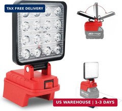 Cordless LED Work Light Compatible with Milwaukee M18 Battery, 5400 Lumens LED F
