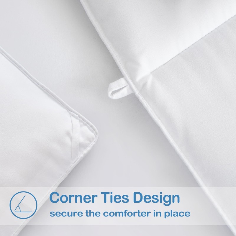 Queen Size Down Alternative Comforter - Quilted Duvet Insert for All Seasons,... gallery