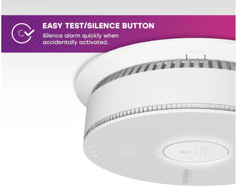 2-Pack 10-Year Battery Smoke, Fire and Carbon Monoxide Detector Alarm with Voice gallery