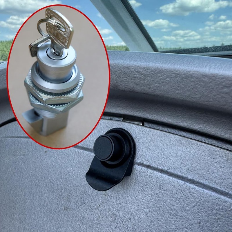 Push Button Latch Perpendicular Doors Boat Tool Box Close Industrial Lock 2PCS gallery