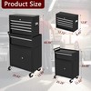 5-Drawer Rolling Tool Chest,Heavy Duty 2-in-1 Detachable Tool Box Cabinet W/Whee gallery