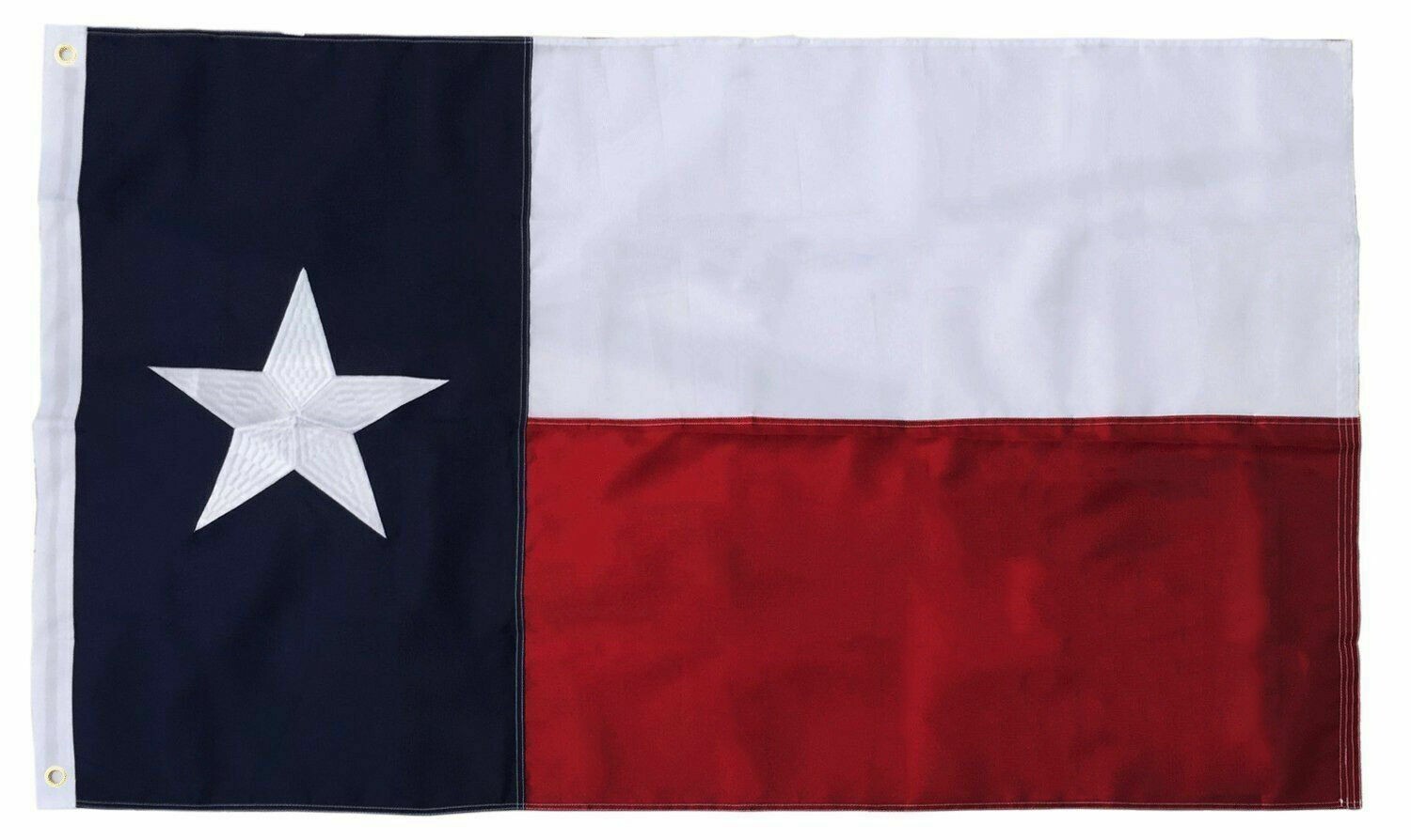 3x5 Texas Flag Embroidered Texas State Banner Grommets Double Sided gallery
