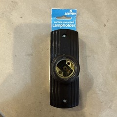 Leviton Electric Plastic Brown Surface Mounted Keyless Lampholder 5236 NOS