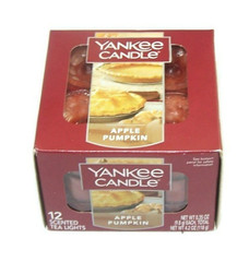 Yankee Candle Apple Pumpkin Tea Light Candles Box of 12 Pumpkin Apple Clove New