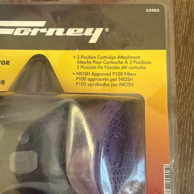Forney Industries P100 High Efficiency Dual Cartridge Half Mask Respirator New gallery