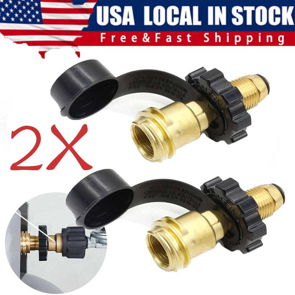 Propane Tank Adapter Universal Converts POL to QCC1/Type 1 Hose Valve Regulators