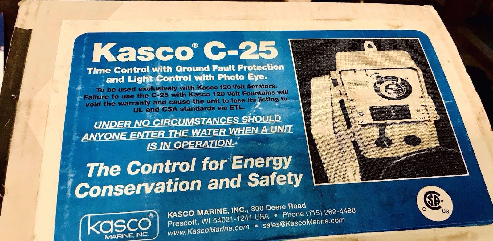 Kasco Marine C-25 120V GFCI Control Box with Timer and Ground Fault Protection gallery