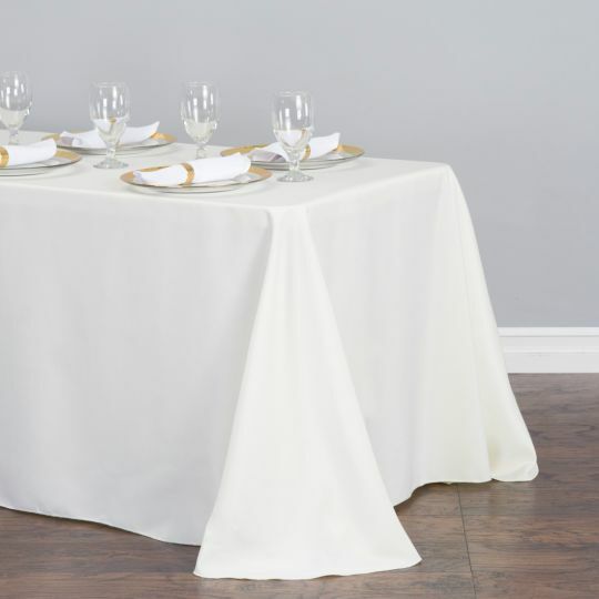 1/10 pack 90 x 156 in. Rectangular Polyester Tablecloths,33 Color Wedding Event gallery