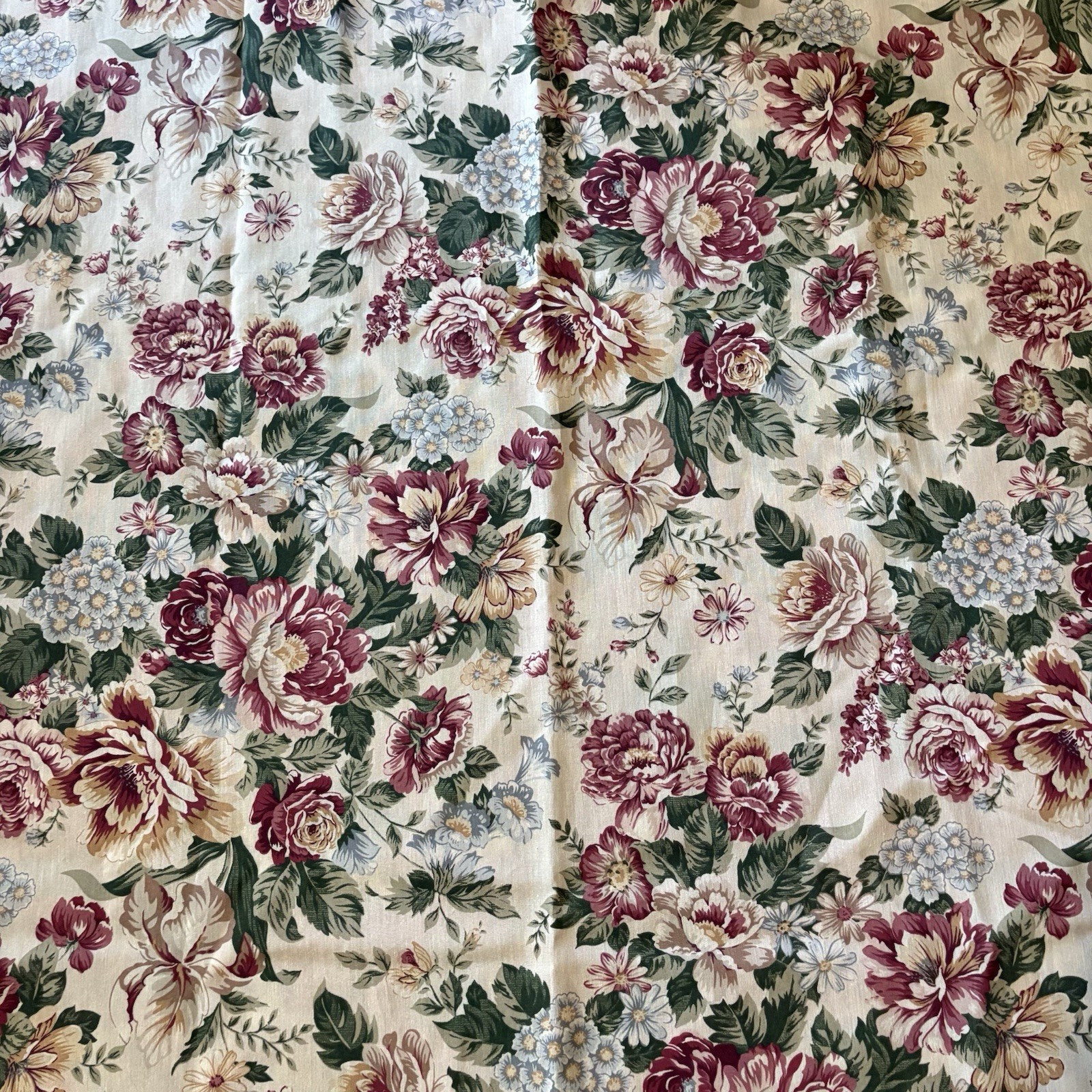 Floral Curtains Drapes 40x62 Panels Set Includes 2 Cottage Core Roses Grannycore gallery