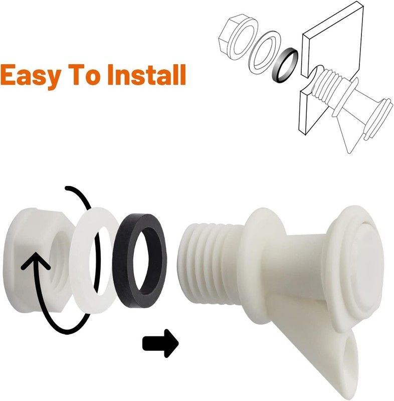 Push-Button Cooler Spigot Replacement, Fits Igloo 2-10 Gallon Water Coolers gallery
