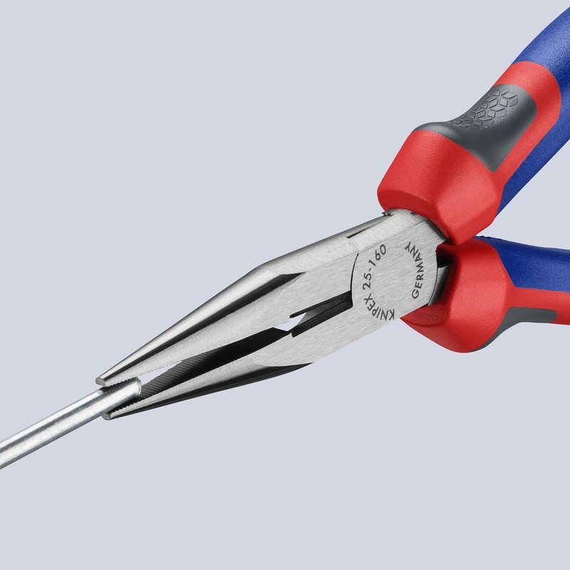 KNIPEX Long Nose Pliers w/Cutter, MultiComponent 25 02 160,61/4 inches gallery