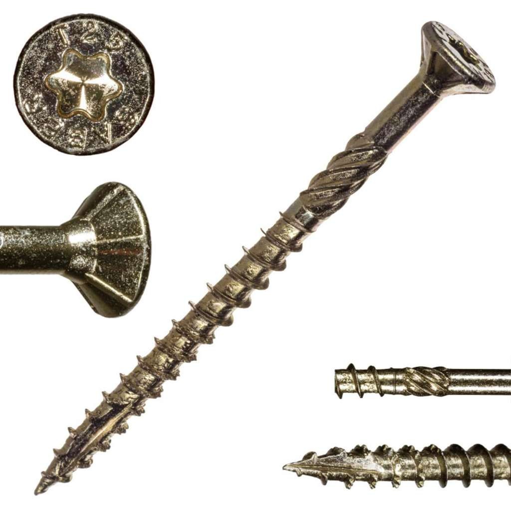 Star Drive Multi-Purpose Construction Screws, 5lb, Approx. 680 Pieces - #9 x 2 gallery