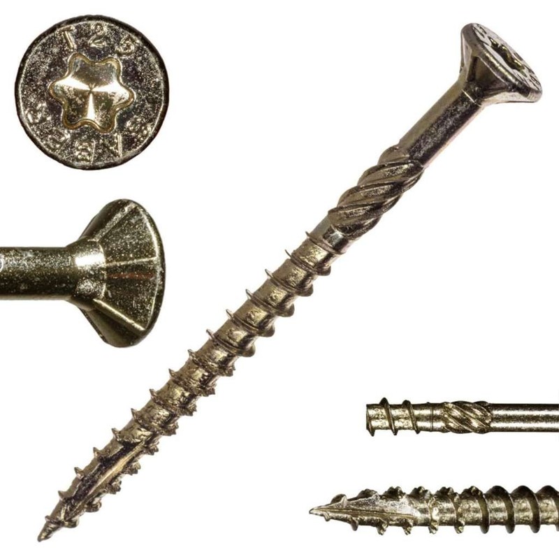 Star Drive Multi-Purpose Construction Screws, 5lb, Approx. 680 Pieces - #9 x 2 gallery