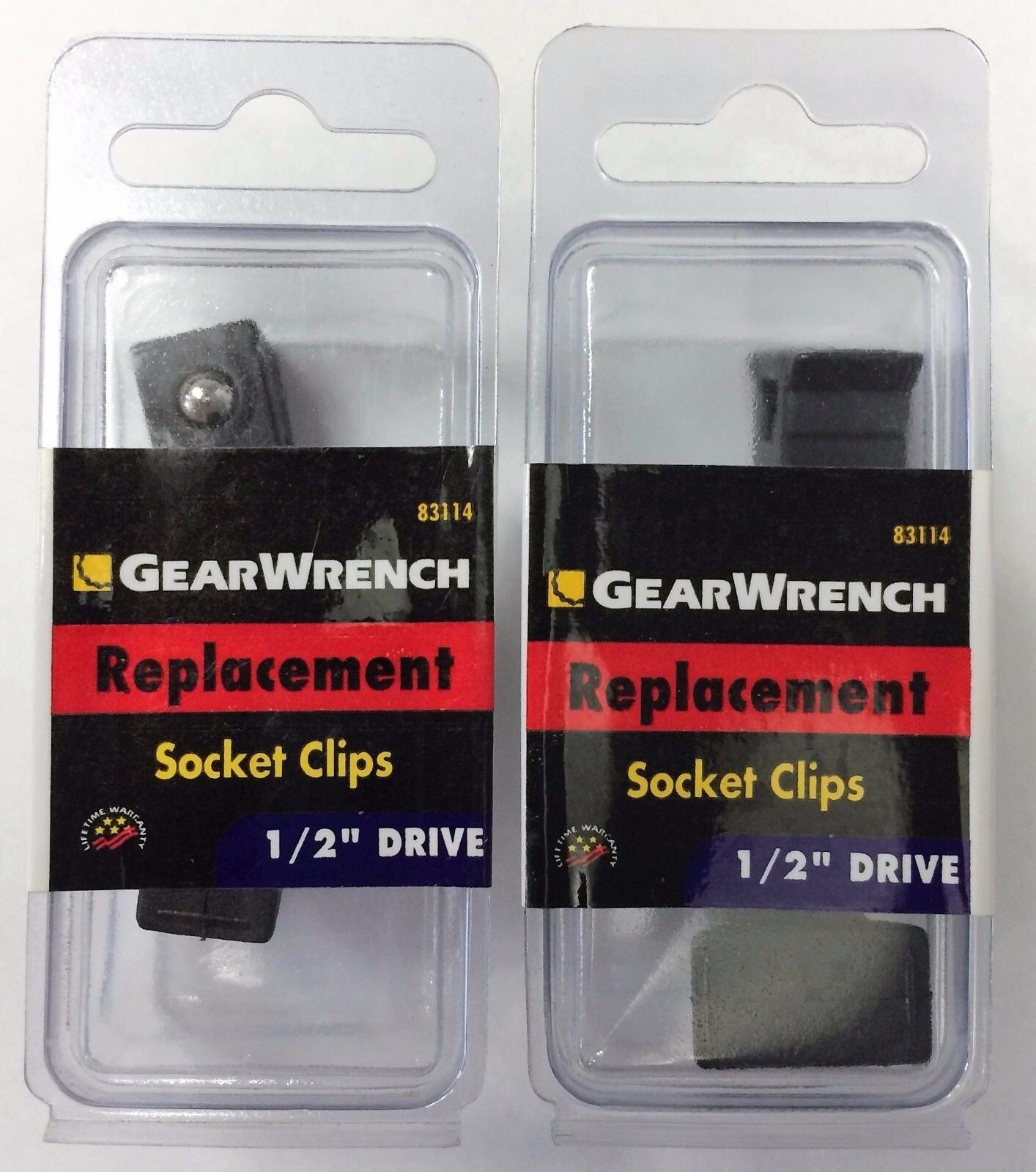 Gearwrench 83114 Replacement Socket Clips 1/2" Drive (2 Packs of 3) gallery