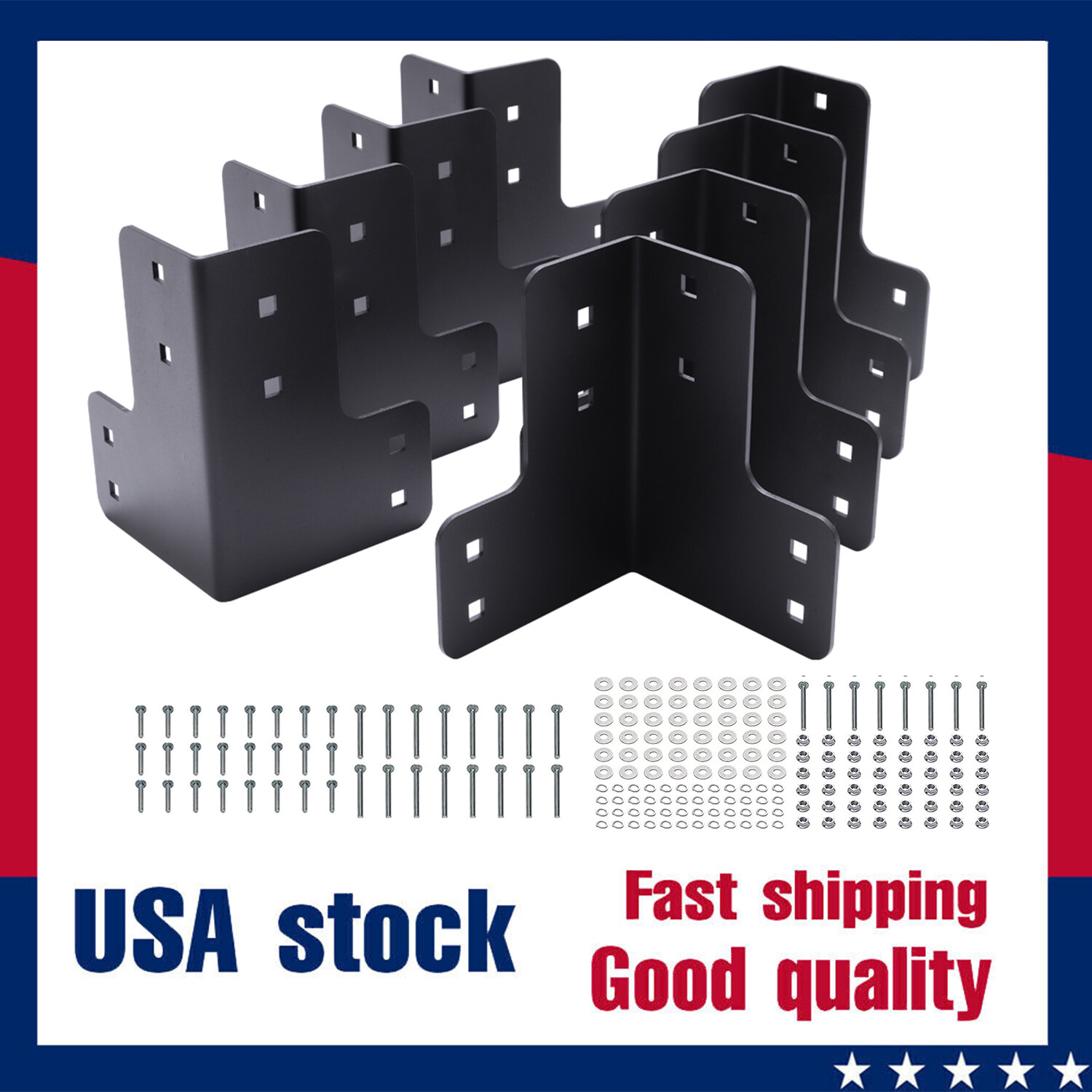 8X Steel Corner Brackets Workbench Shop Table Kit Multi-Angle Joint Fastener NEW gallery