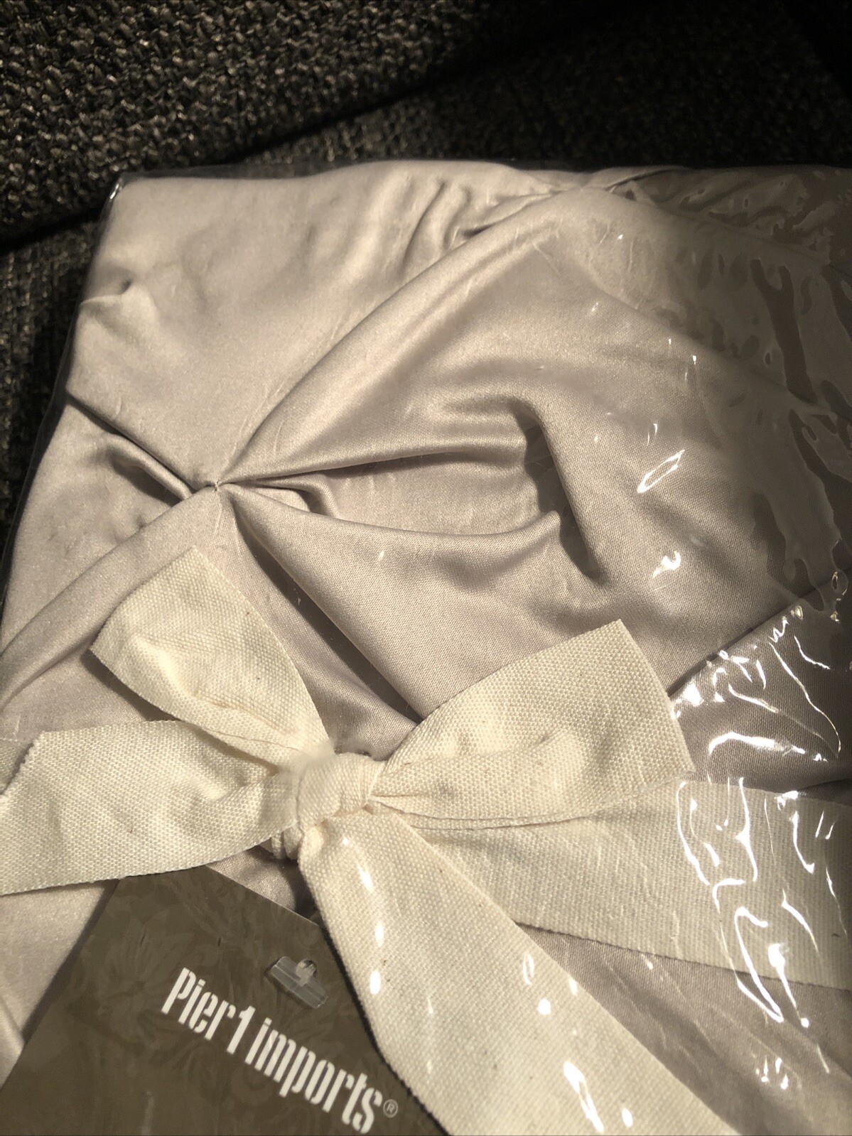 New Pier 1 Imports Ruched Standard Pillow Sham Tan Beige Diamond Design gallery