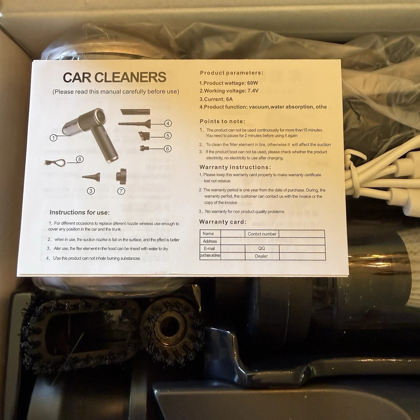 The Perfect Part Handheld Vacuum Cleaner - Black gallery