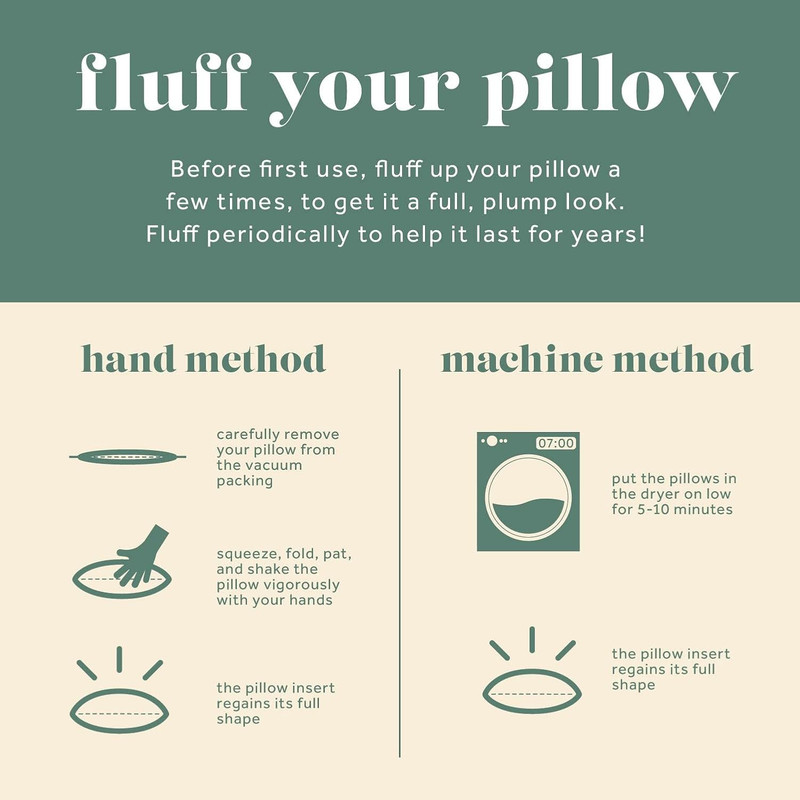 Comfydown 26X26 Throw Pillow Insert, down & Feather Fill, 100% Cotton Cover, Mad gallery