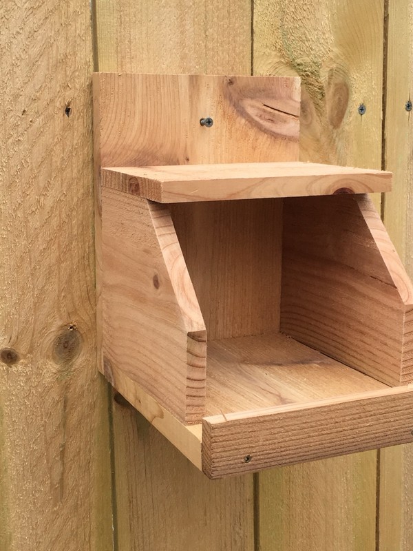Cedar Robin Cardinal Dove Nesting Box roasting Platform Wood ￼ gallery