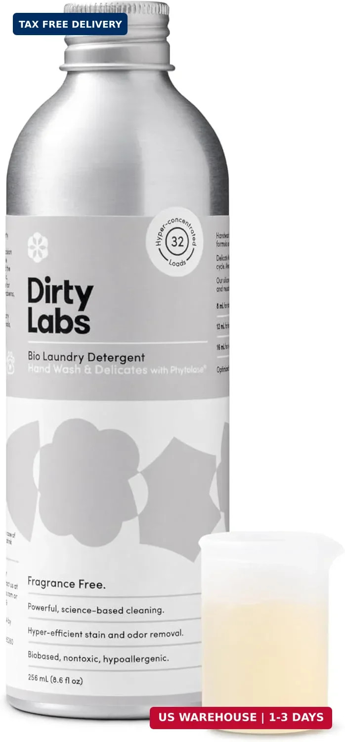 Dirty Labs Hand Wash & Delicates Scent Free Bio Enzyme Detergent 32 Loads gallery