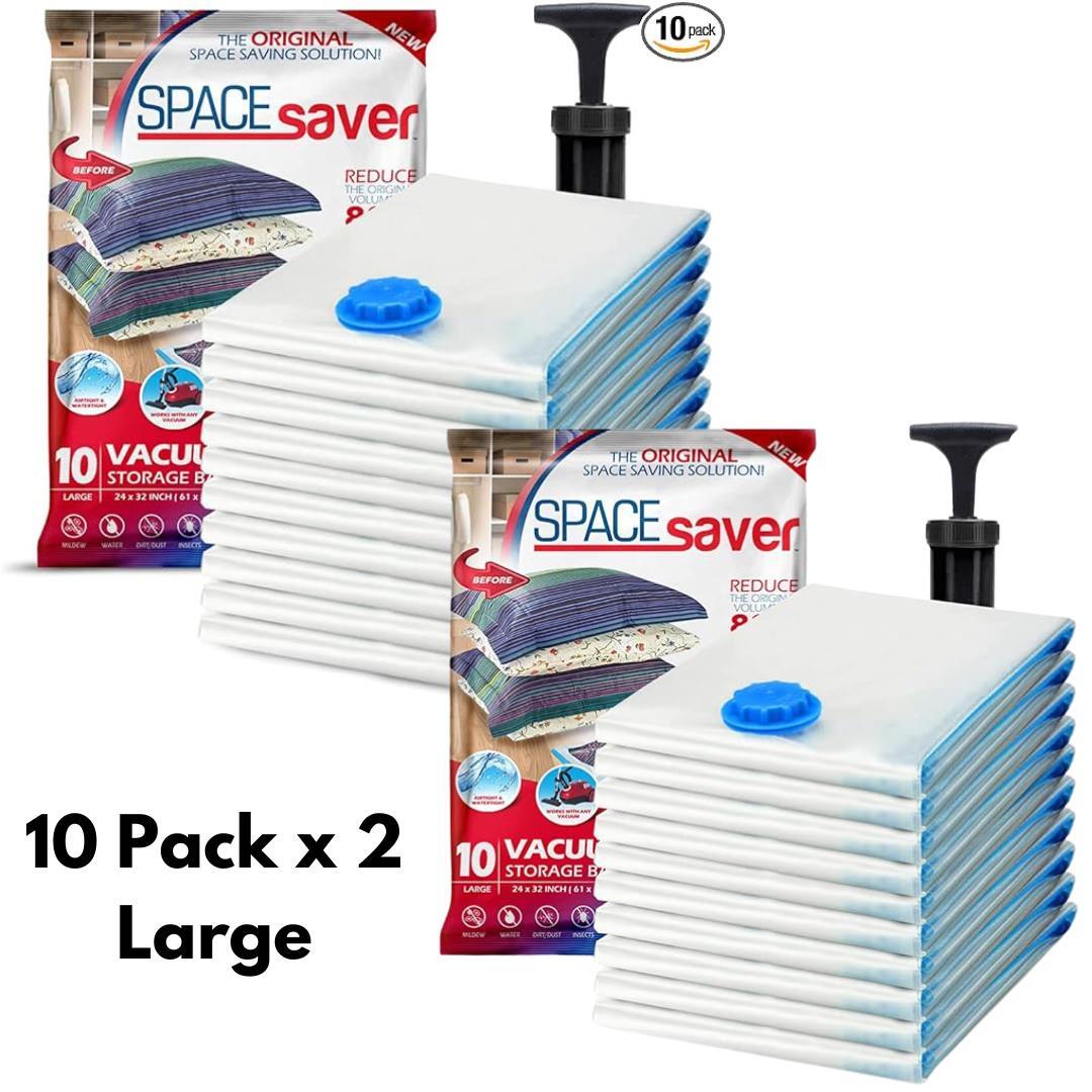 Spacesaver Vacuum Storage Bags for Clothes Storage, 10 Pack x 2 - Large gallery