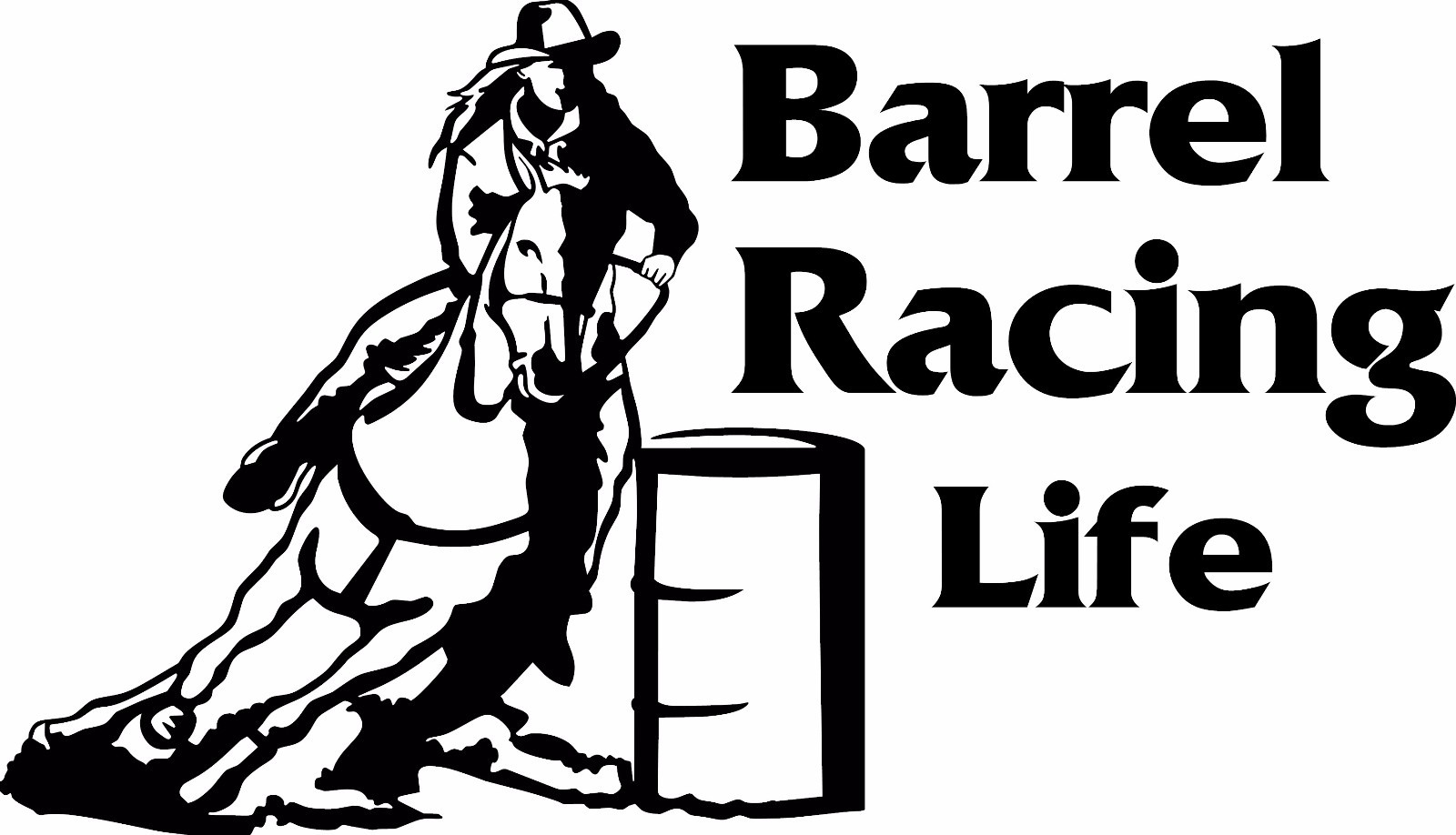 Barrel Racing Life Window Wall Decal Truck Horse Trailer Bedroom Barn Tack Room gallery