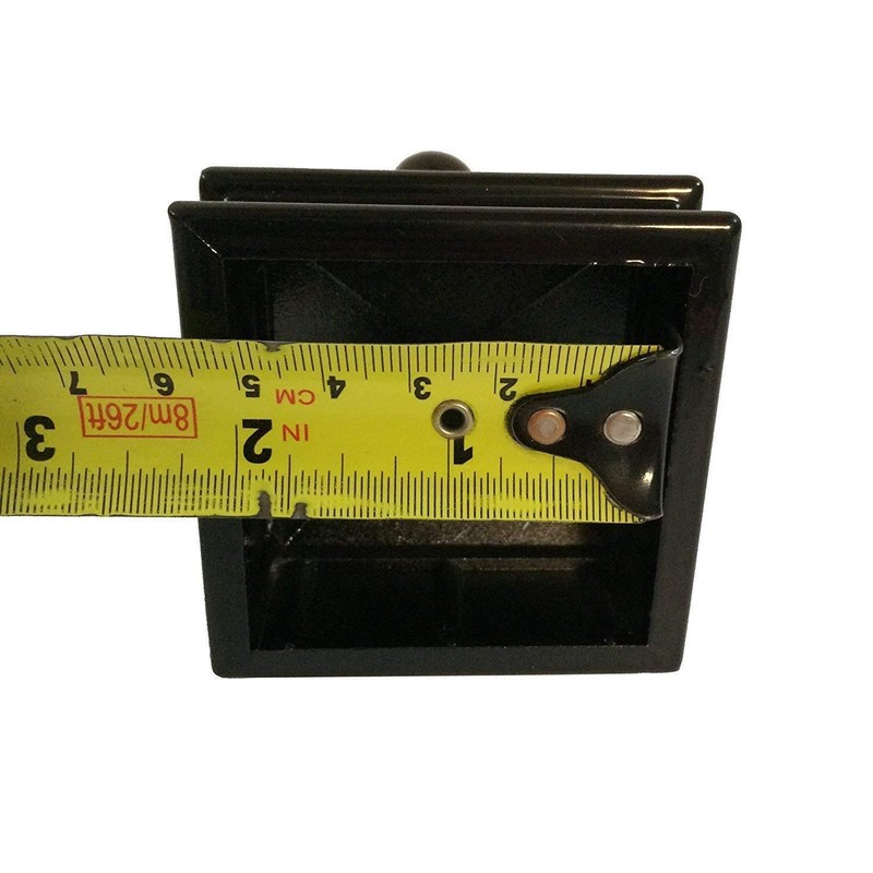 2" x 2" Decorex Hardware Aluminium Spear Post Cap for Metal Posts - Black gallery